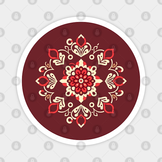 Chinese mandala chinese new year Magnet by grappict